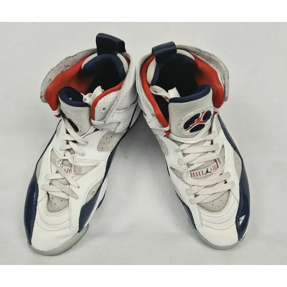 Nike Air Jordan Jumpman Two Trey USA Olympic White Blue Mens 9.5 Womens 11